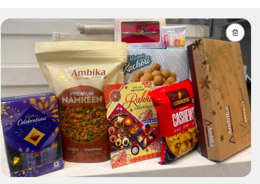 RAKHI GIFT HAMPER SWEET AND NAMKEEN COMBO